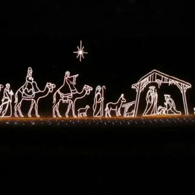 Top Selling New Design Jesus Motif Light Nativity Scene Rope Light